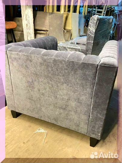 Кресло серое