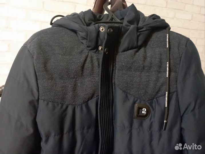 Пуховик зимний мужской удлиненный 46 размер