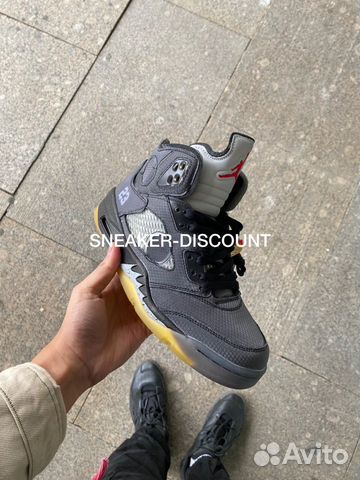 Nike Air Jordan 5 off white black 37-45