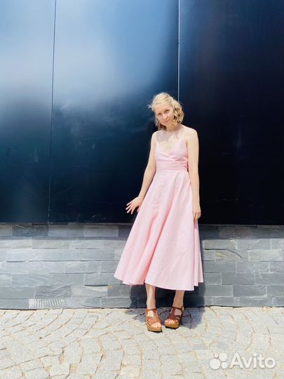 Платье zara лён