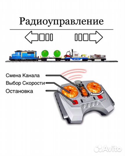 Конструктор lego грузовой поезд