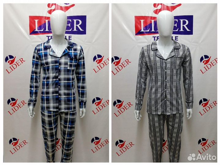 Пижама мужская, хлопок 100