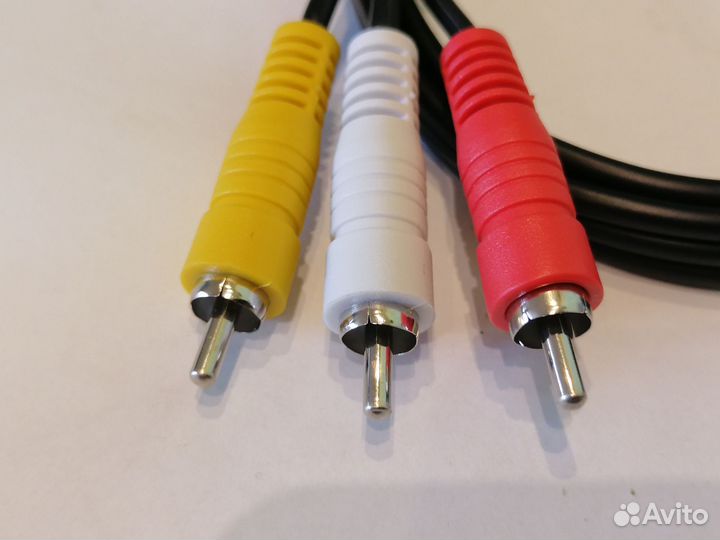 Шнур 3RCA-3RCA (тюльпаны) 1м