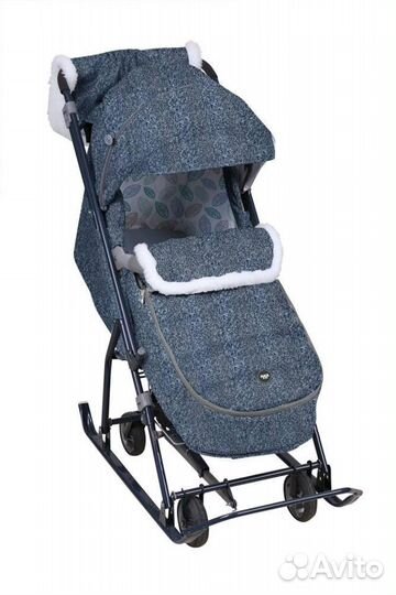 Санки коляска Ника 6, по низкой