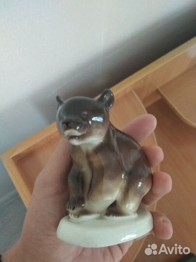 Медведь, фарфор, лфз, СССР