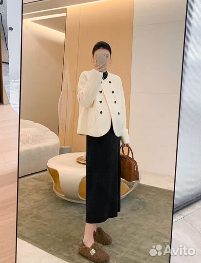 Трикотажное теплое платье для беременных