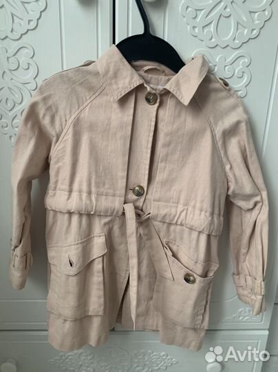Пиджак лен для девочки zara 128