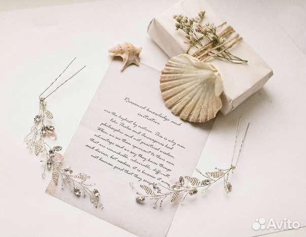 Шпильки свадебные, украшение для волос