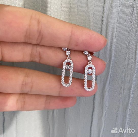 Серьги серебряные