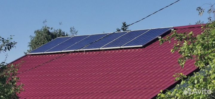 Гибридная солнечная электростанция 380В 3 фазы