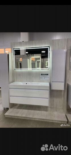 Тумба с раковиной для ванной новая, комплект