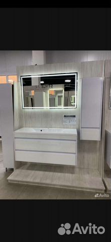 Тумба с раковиной для ванной новая, комплект
