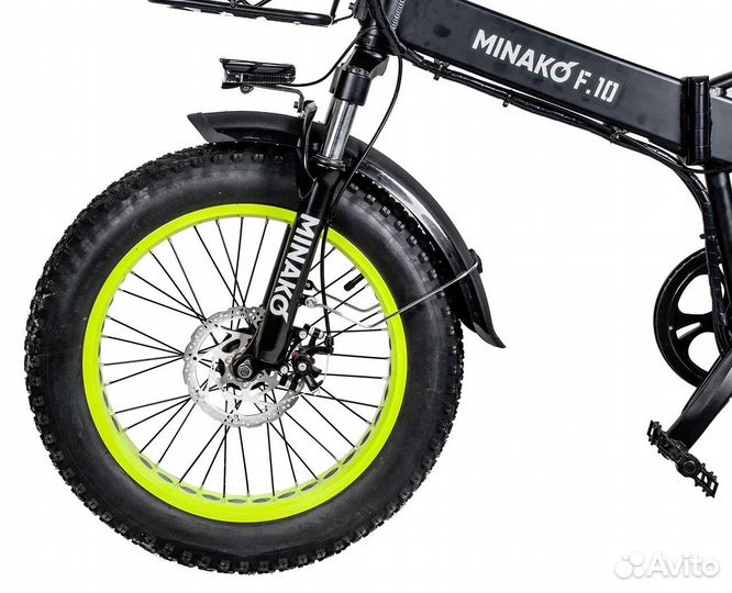 Электровелосипед Minako F10 Pro - Ярко желтый обод