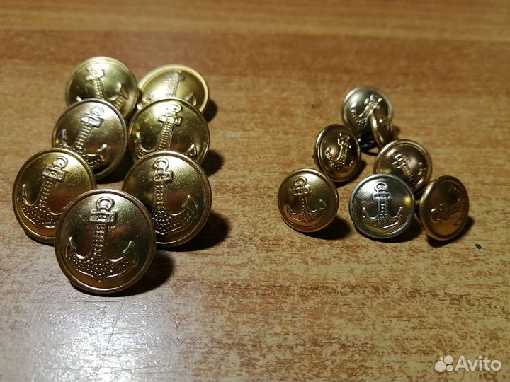 Пуговицы вмф СССР настоящие 49 шт