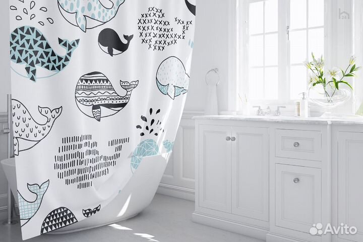 Штора для ванной Design