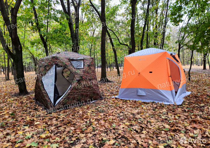 3-4 слойная зимняя палатка мобильная баня куб