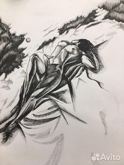 Рисунки линером
