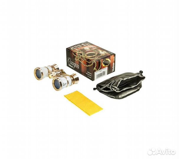 Бинокль Veber бгц 3*25 D01 (белый с цепочкой)