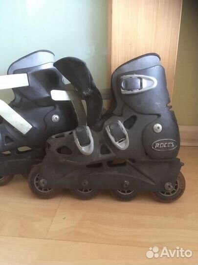 Детские раздвижные роликовые коньки + защита