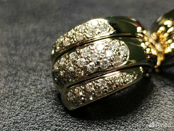 Серьги золотые Chopard La Strada с бриллиантами