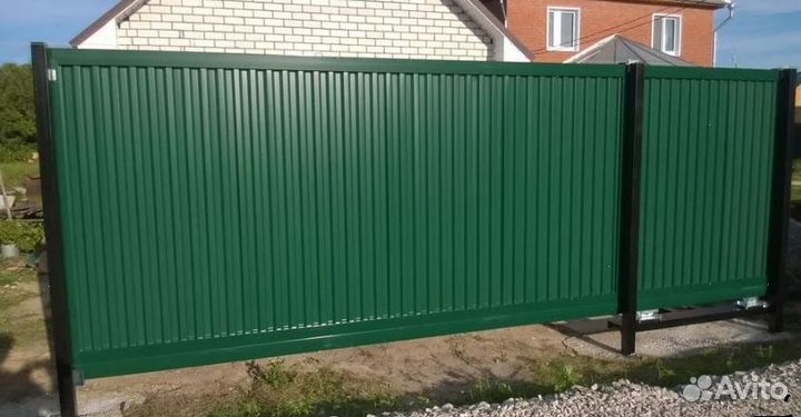 Забор из профнастила для дома под ключ