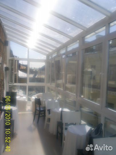 Окна, Остекление террас, Стеклянные крыши