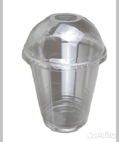 Пластиковые стаканы с крышкой сфера 400,500,300 мл