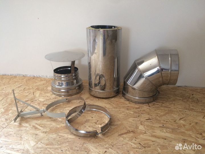 Сэндвич труба угловой элемент 200/260 0,8/сэндвич