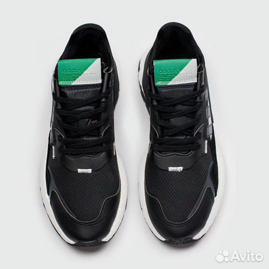 Кроссовки Adidas Nite Jogger Black Green/Grey