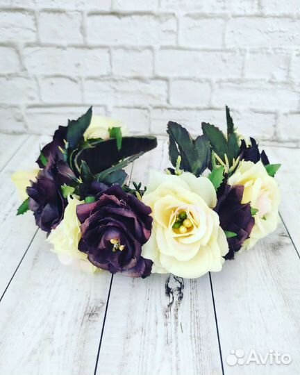 Ободок с цветами