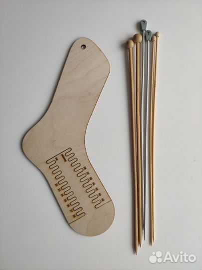 Блокатор для носков, спицы для вязания