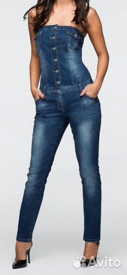 Комбинезон джинсовый
