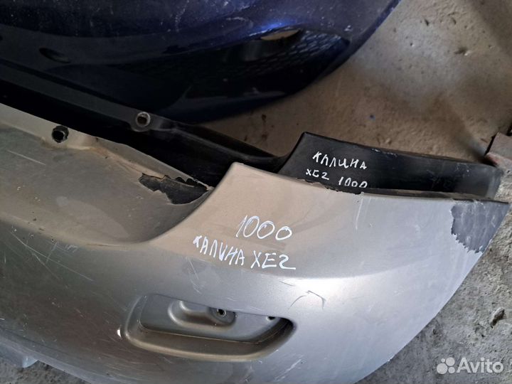 Бампер задний калина 1