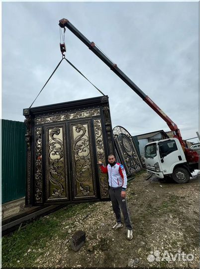 Кованые ворота под ключ