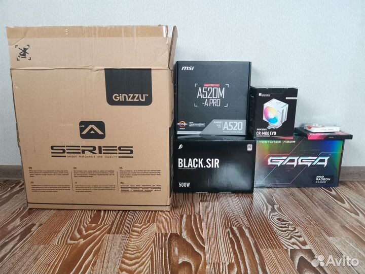 Игровой пк: RX 6600/Ryzen 3600/M.2 1 TB/32 GB