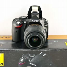 Nikon D5100 16.2MP Kit Nikon AF-S VR 18-55 как нов