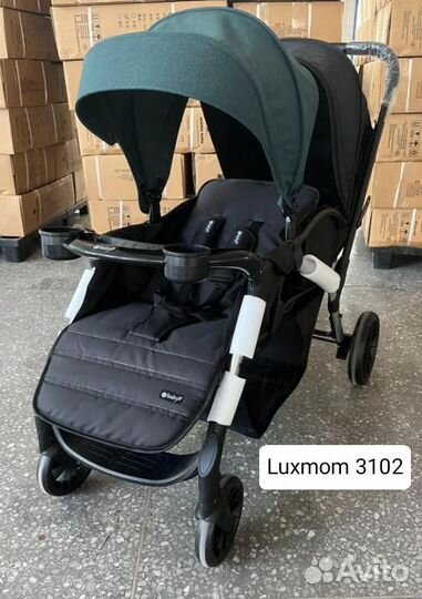 Детская коляска для погодок и двойни luxmom 3201