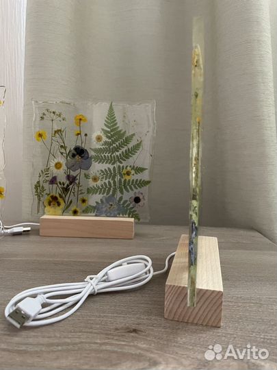 Светильник из эпоксидной смолы