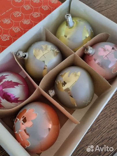 Елочные игрушки СССР шары