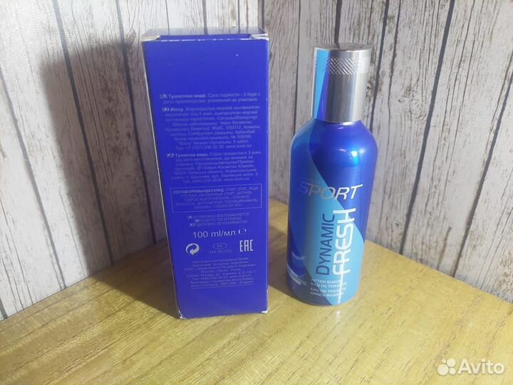 Туалетная вода sport dynamic fresh жестяной avon