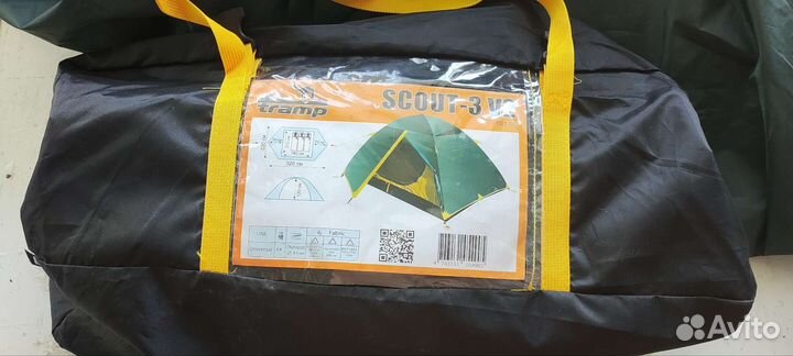 Палатка туристическая 3 местная бу
