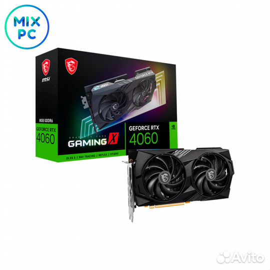 Видеокарта RTX4060 8GB MSI gaming X 8G
