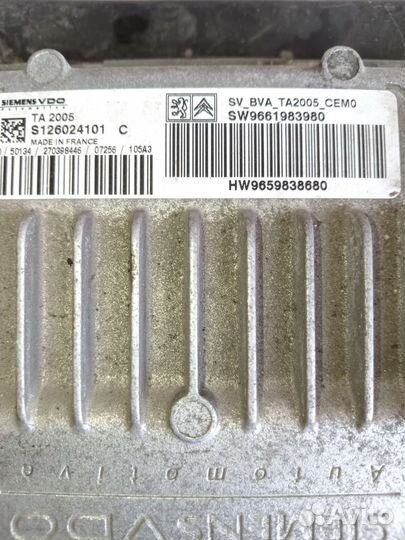 Блок управления АКПП на пежо 407 2.0 AT 2007г