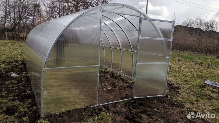 Теплица усиленная поликарбонат, рассрочка, кредит