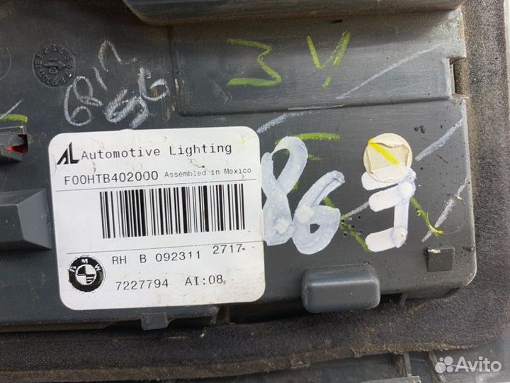 Фонарь в крышу багажника правый Bmw X5 40D E70 LCI