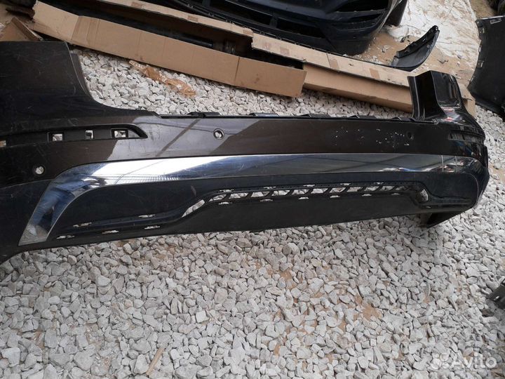 Бампер задний Mercedes Ml W166 2011-2015 с хромом