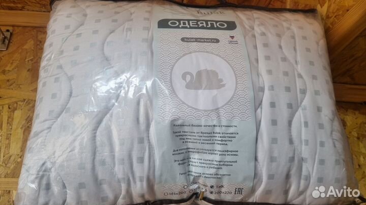 Одеяло Лебяжий пух 175/200, 300 гр, тик