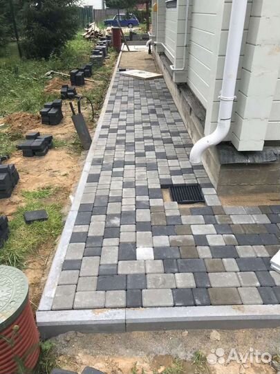 Укладка брусчатки