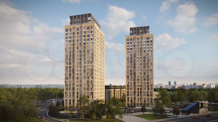 1-к. квартира, 57,1 м², 3/23 эт.