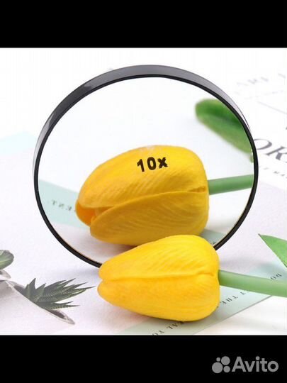 Зеркало для макияжа с увеличением 10X